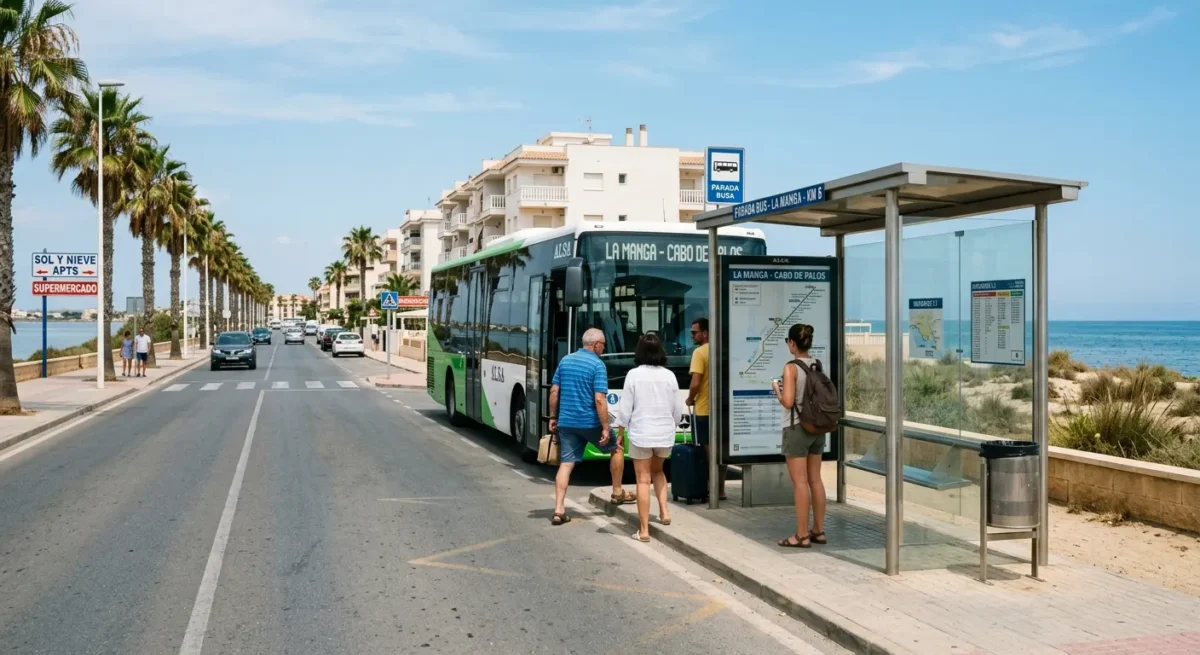 How public transport works in La Manga