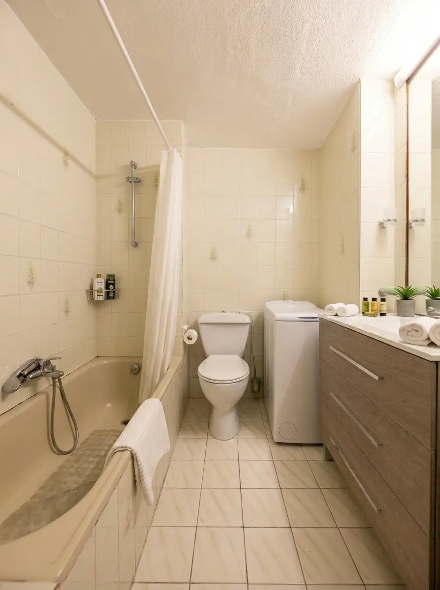 A Bath, With The Shower Over It V01