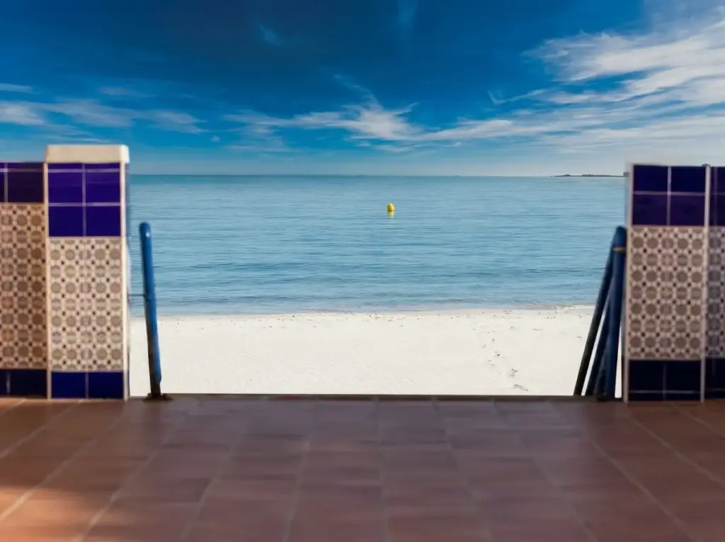 The Kind Of Beach For Actual Swimming And Looking Out At The Horizon V02